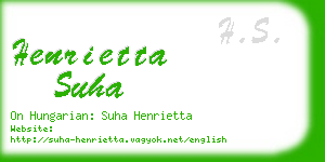 henrietta suha business card